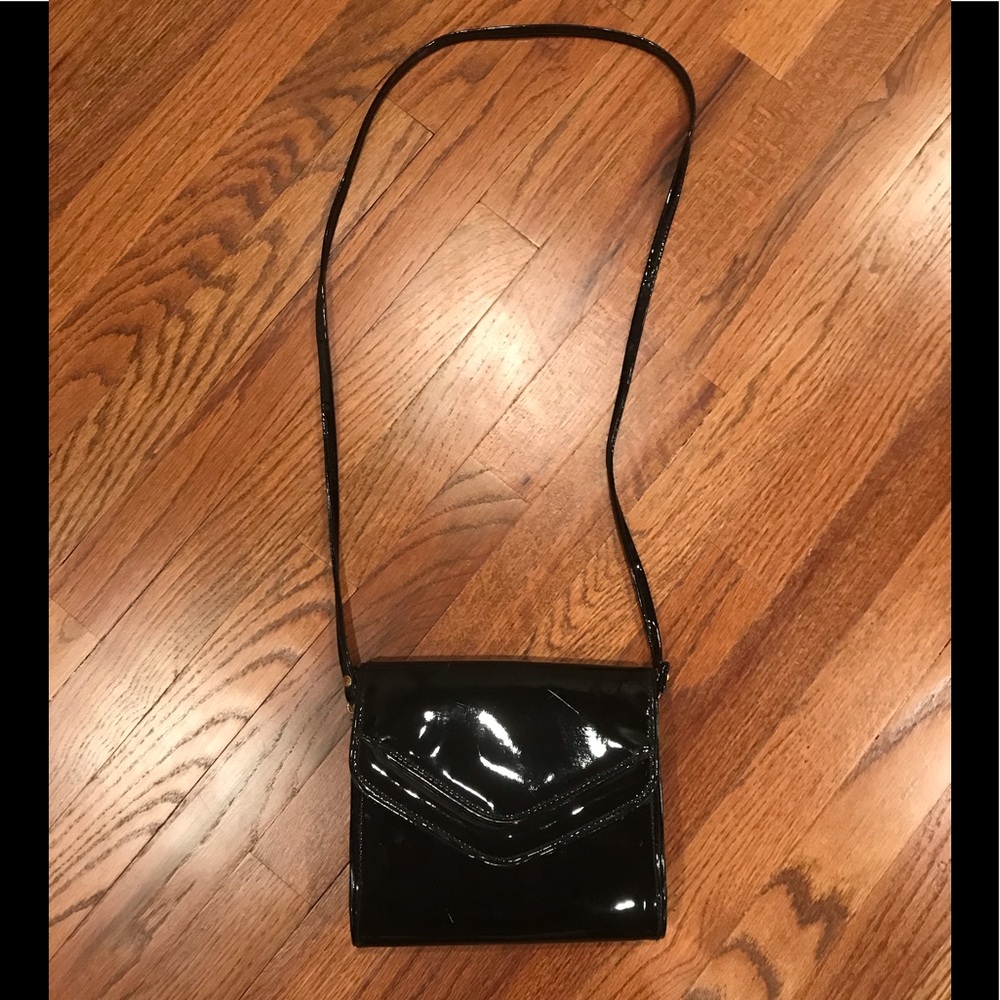 Black Patent Leather Purse